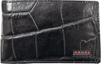 CROSS Men Black, Red Genuine Leather Money Clip(6 Card Slots)