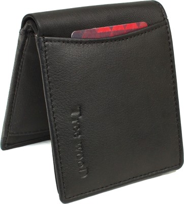 Tree Wood Men Casual, Formal, Trendy, Travel, Evening/Party Black Genuine Leather Wallet(7 Card Slots)