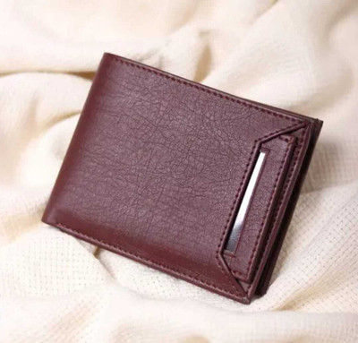 Miswak Royale Men Trendy Brown Artificial Leather Wallet(5 Card Slots)