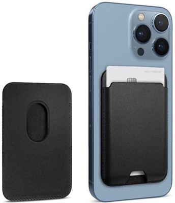 BITWEAVE Men & Women Casual Black Genuine Leather Card Holder(1 Card Slot)