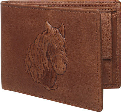 K NAZARIO Men Casual, Travel, Formal Brown Genuine Leather Wallet(6 Card Slots)