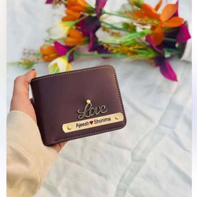 Navya Royal Art Men Casual, Ethnic, Evening/Party, Formal, Travel, Trendy Brown Artificial Leather, Genuine Leather Wallet(5 Card Slots)