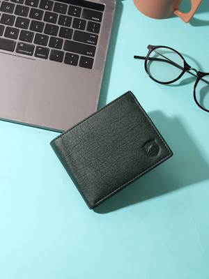 SAMTROH Men Formal Green Artificial Leather Wallet(10 Card Slots)