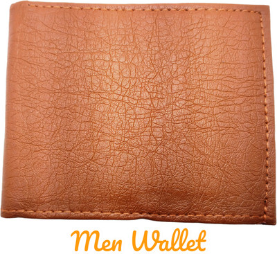 dk wallet Men Casual Tan Artificial Leather Wallet(3 Card Slots)