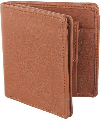 HENEDA Men Formal Tan Artificial Leather Wallet(8 Card Slots)