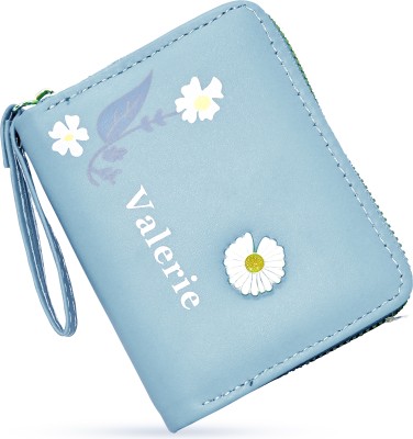 valerie Women Casual Blue Artificial Leather Card Holder(4 Card Slots)