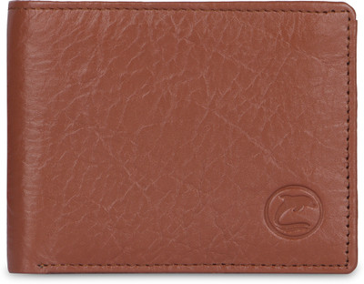 DOLPHIN GLOBAL Men Casual, Formal, Travel Tan Genuine Leather Wallet(6 Card Slots)