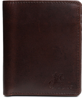 JACKEROO Men Formal, Travel Brown Genuine Leather Wallet(6 Card Slots)