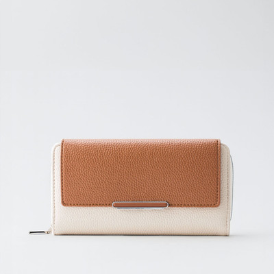 LINO PERROS Women Casual Tan Artificial Leather Wallet(11 Card Slots)