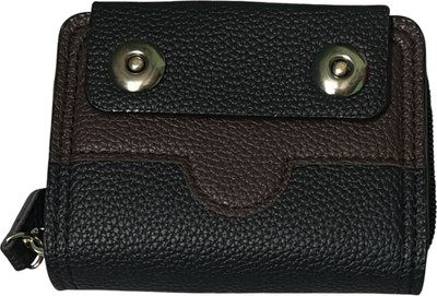 BE DIVINE Women Casual, Travel, Trendy Black Artificial Leather Card Holder(15 Card Slots)