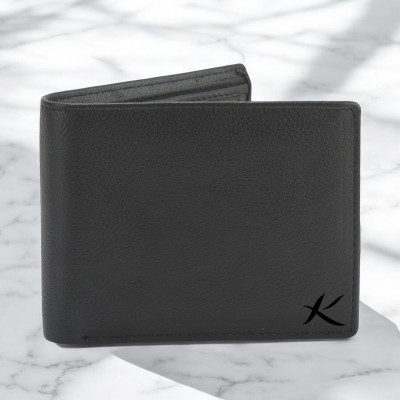 KILLER Men Casual, Formal Black Genuine Leather Wallet(5 Card Slots)