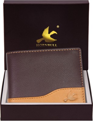 HORNBULL Men Casual Brown, Tan Genuine Leather Wallet(7 Card Slots)