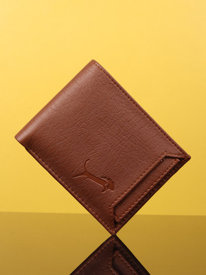 Wildedge Men Casual Tan Artificial Leather Wallet(6 Card Slots)