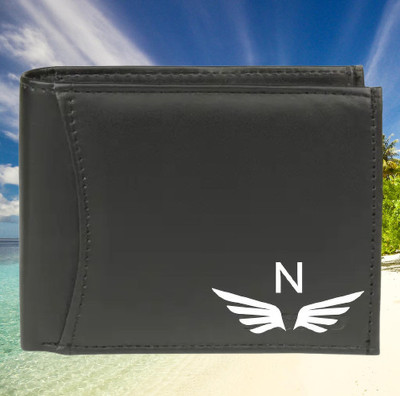 KEYUR Men Casual Black Artificial Leather Wallet(6 Card Slots)