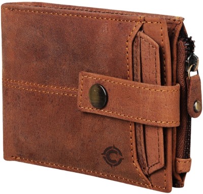 Cotnis Men & Women Casual, Trendy, Formal Brown Genuine Leather Wallet(14 Card Slots)