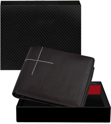 Zeravi Men Casual, Evening/Party, Formal Brown Artificial Leather Wallet(3 Card Slots)