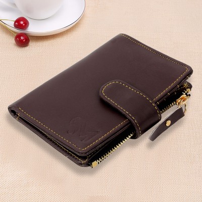 SHAMRIZ Women Casual, Ethnic, Evening/Party, Formal, Travel, Trendy Brown Artificial Leather Wallet(8 Card Slots)