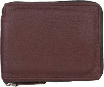 WOOD BAZAR Men Casual Brown Artificial Leather Wallet(5 Card Slots)