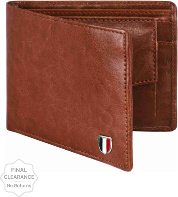 TAQWA Men Casual Tan Artificial Leather, Genuine Leather Wallet(5 Card Slots)