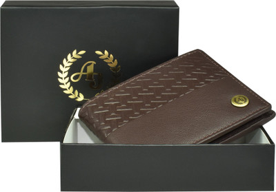 AJANTA Men Trendy, Casual, Ethnic, Evening/Party Brown Genuine Leather Wallet(3 Card Slots)