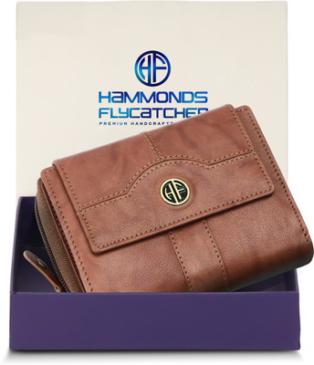 Hammonds Flycatcher Women Formal, Casual, Evening/Party Tan Genuine Leather Wallet(17 Card Slots)