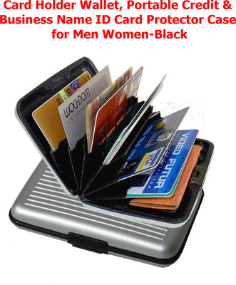Qaz Men & Women Travel, Trendy, Evening/Party Multicolor Aluminium, Plastic Card Holder(6 Card Slots)