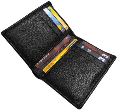 InfiniTrenz Men Formal Black Artificial Leather Card Holder(8 Card Slots)