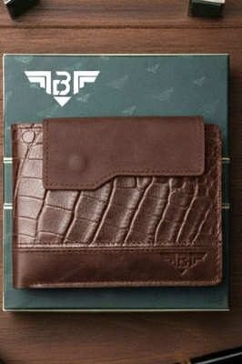 Bounty Craze Men Casual, Formal, Trendy Brown Genuine Leather Wallet(3 Card Slots)