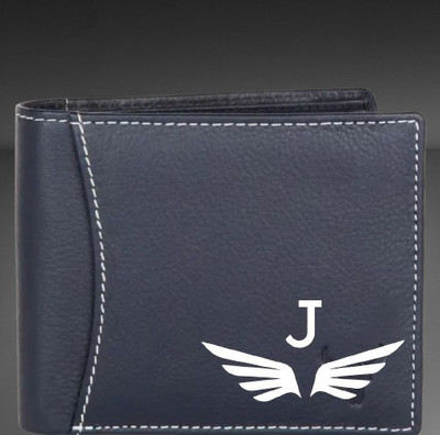 KEYUR Men Casual Blue Artificial Leather Wallet(6 Card Slots)