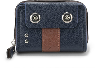 BE DIVINE Men & Women Casual Blue Artificial Leather Card Holder(15 Card Slots)