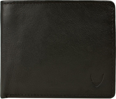 HIDESIGN Men Casual Black Genuine Leather Wallet(2 Card Slots)