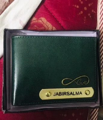 Navya Royal Art Men Casual, Formal, Evening/Party, Formal, Trendy Green Artificial Leather, Genuine Leather Wallet(3 Card Slots)