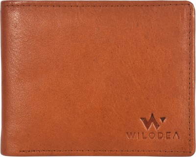 Wilodea Men Casual, Formal, Travel Tan Genuine Leather Wallet(6 Card Slots)