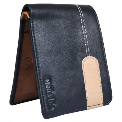 MATIN Life Men Casual Black Artificial Leather Wallet(5 Card Slots)