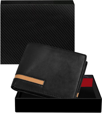 Akshar Enterprise Men Casual, Evening/Party, Formal Black Artificial Leather Wallet(3 Card Slots)