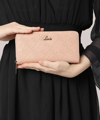 LAVIE Women Casual Pink Artificial Leather Wallet(4 Card Slots)