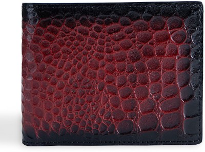 MENORCA Men Casual, Formal, Travel, Trendy, Evening/Party, Ethnic Red Genuine Leather Wallet(8 Card Slots)