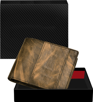 HVH WORLD Men Casual, Evening/Party, Formal Brown Artificial Leather Wallet(5 Card Slots)