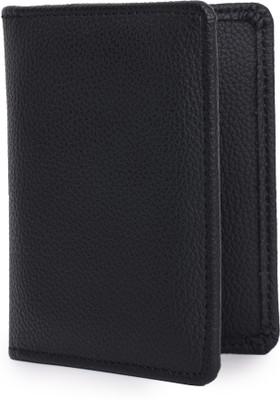 warbler Men Ethnic Black Artificial Leather Wallet(4 Card Slots)