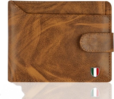 WILDAUK Men Casual Tan Artificial Leather Wallet(7 Card Slots)