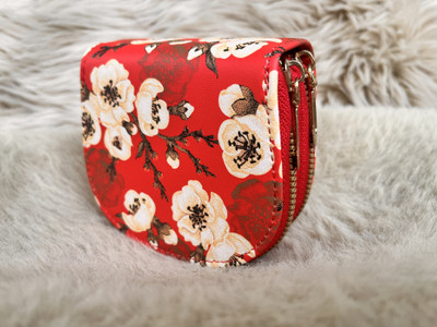 SSS Girls Red Artificial Leather Wallet(4 Card Slots)