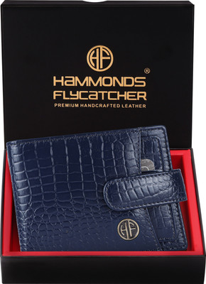 Hammonds Flycatcher Men Casual, Formal, Evening/Party, Travel, Trendy Blue Genuine Leather Wallet(2 Card Slots)