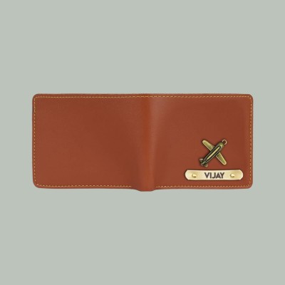 NavyaArts Men Trendy, Casual, Travel, Formal Tan Artificial Leather, Genuine Leather Wallet(5 Card Slots)