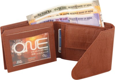 Ardour House Men Casual Tan Artificial Leather Wallet(4 Card Slots)