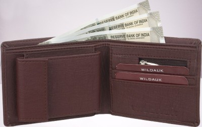 WILDAUK Men Casual, Evening/Party, Formal, Travel, Trendy Brown Artificial Leather Wallet(11 Card Slots)