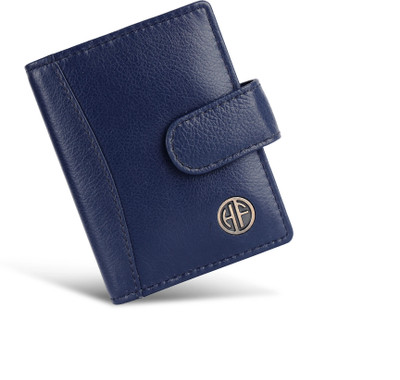 Hammonds Flycatcher Men & Women Casual, Formal, Travel, Trendy Blue Genuine Leather Card Holder(18 Card Slots)