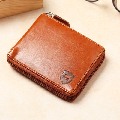 SAMTROH Men Casual, Travel, Trendy Tan Artificial Leather Wallet(4 Card Slots)