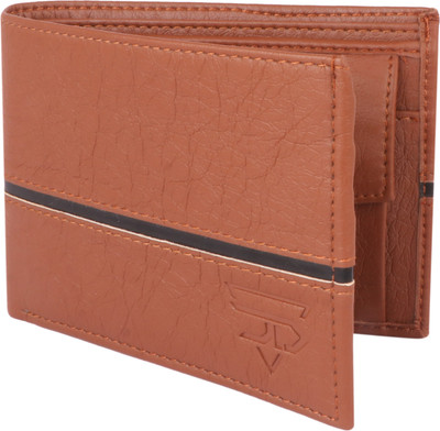 JND Men Casual Tan Artificial Leather Wallet(4 Card Slots)