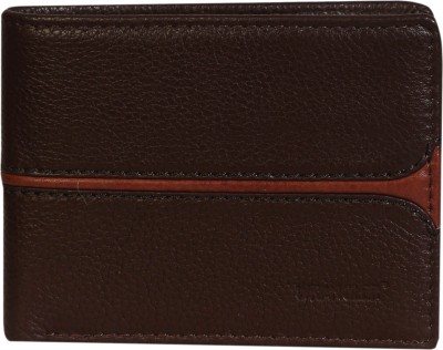 Wrangler Boys Casual, Ethnic, Evening/Party, Formal, Travel, Trendy Brown Genuine Leather Wallet(7 Card Slots)