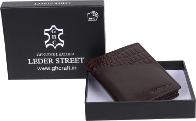 Leder Street Men & Women Trendy, Evening/Party, Travel Brown Genuine Leather Card Holder(8 Card Slots)